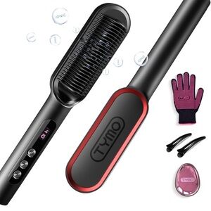 TYMO Ring Plus Ionic Hair Straightener Brush - Straightening Comb